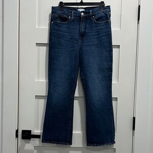 Good American Dark Blue Boot Cut Jeans